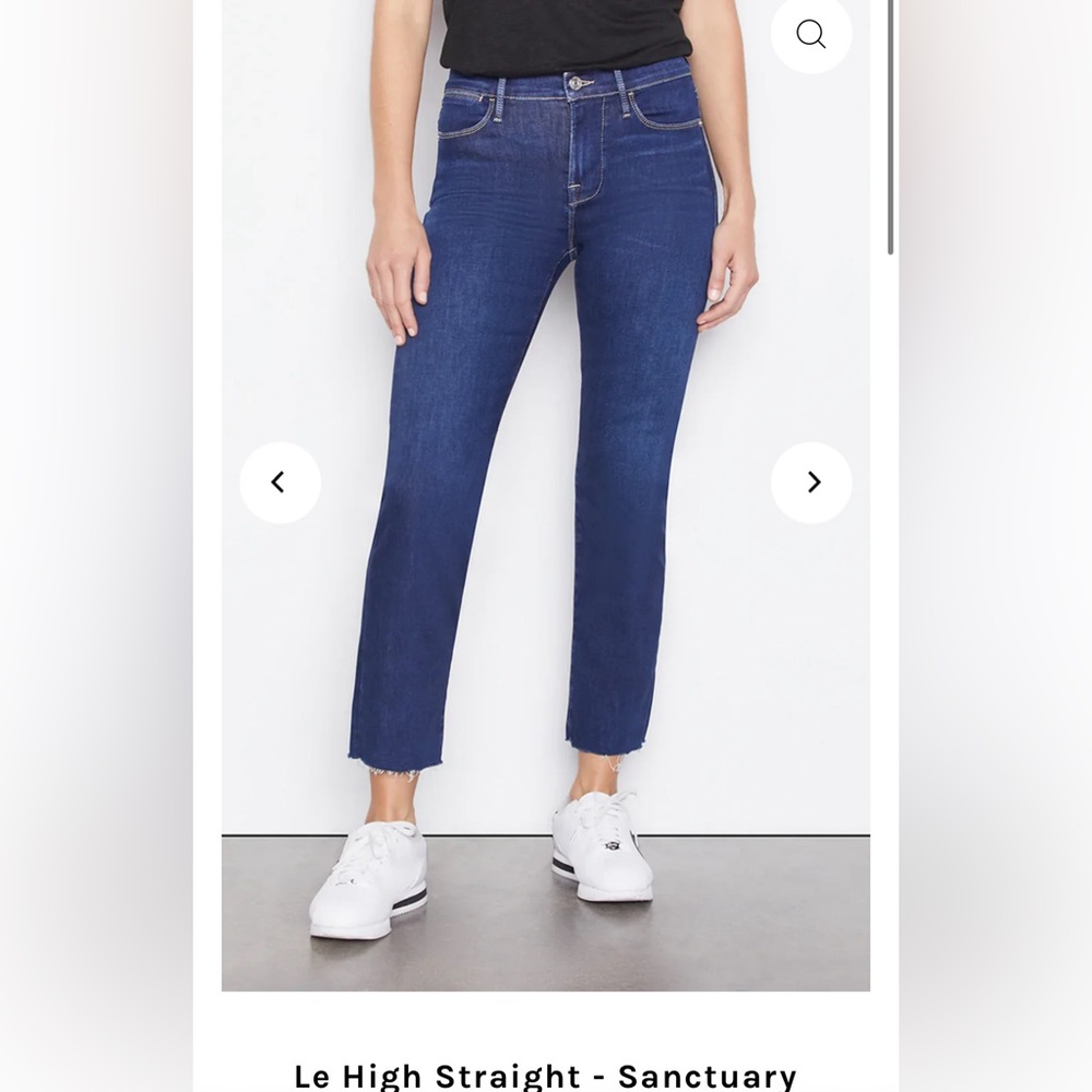 FRAME Denim Le High Straight Jeans | Sanctuary Wash | Size 27 | NWOT
